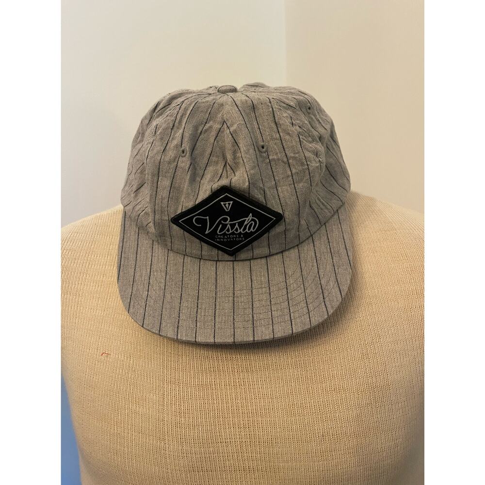 Vissla Gray & Black Striped Hat
